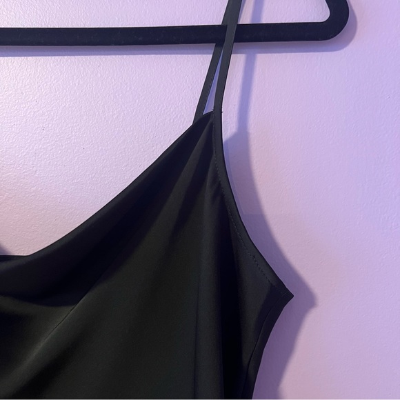 Express Black Satin Cowl Neck Cami - Picture 10 of 10